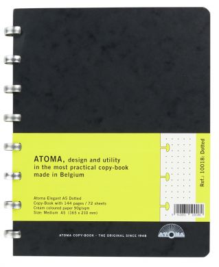 A5 Elegant Notebook with Cream 5x5 Dot Grid Pages